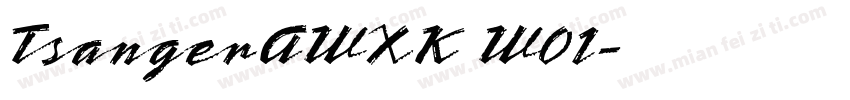 TsangerAWXK W01字体转换